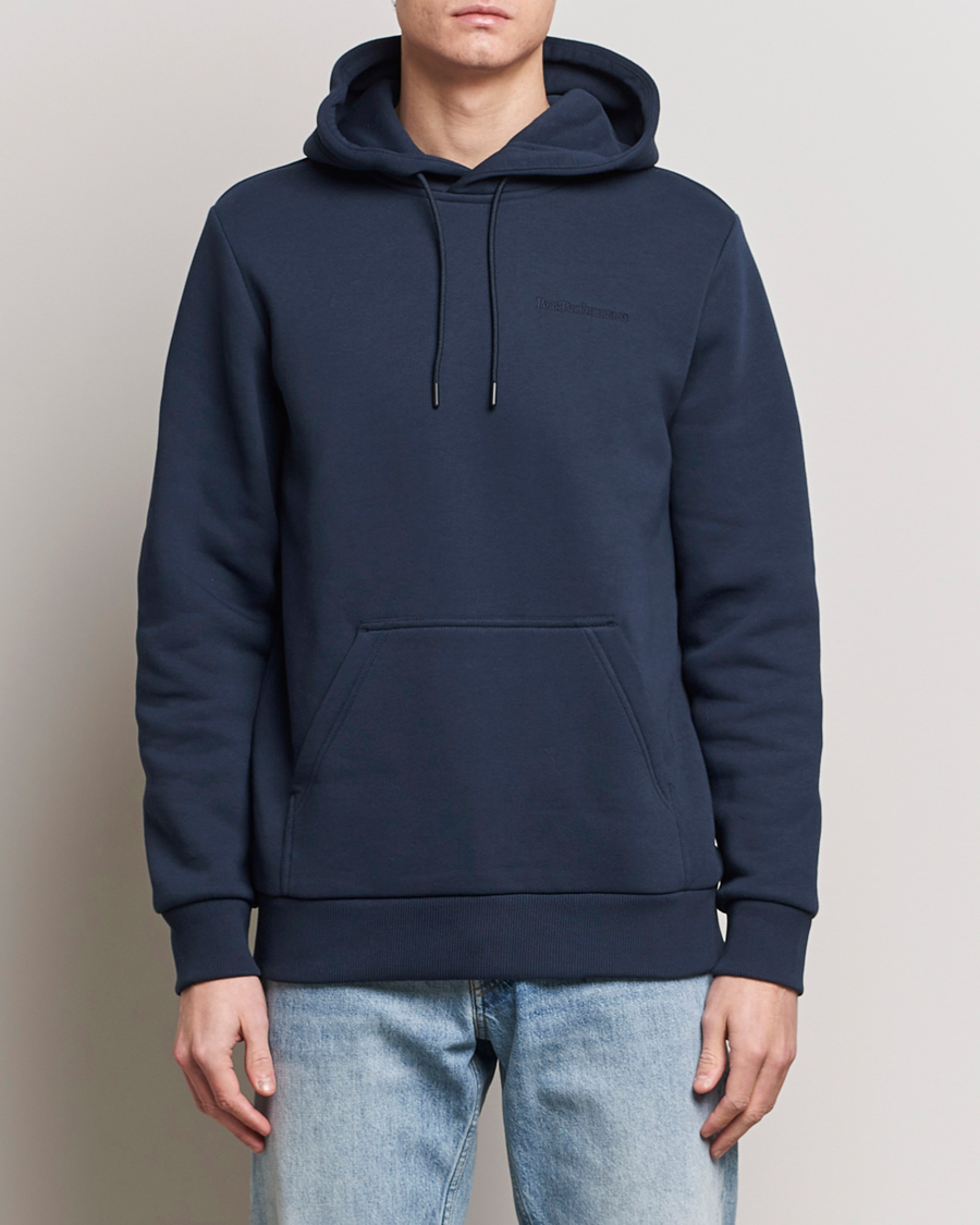 Heren | Truien | Peak Performance | Original Logo Hoodie Blue Shadow