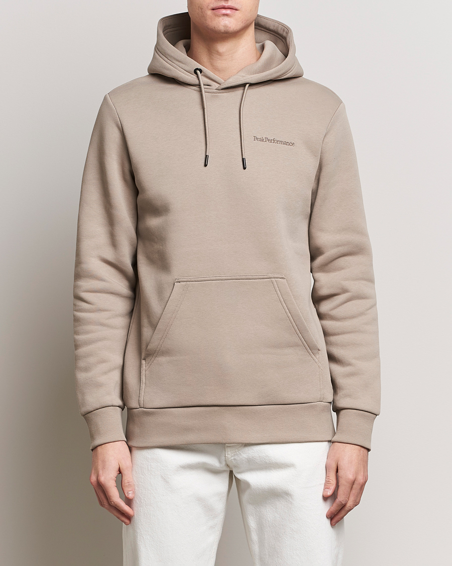 Men | Peak Performance | Peak Performance | Original Logo Hoodie Avid Beige