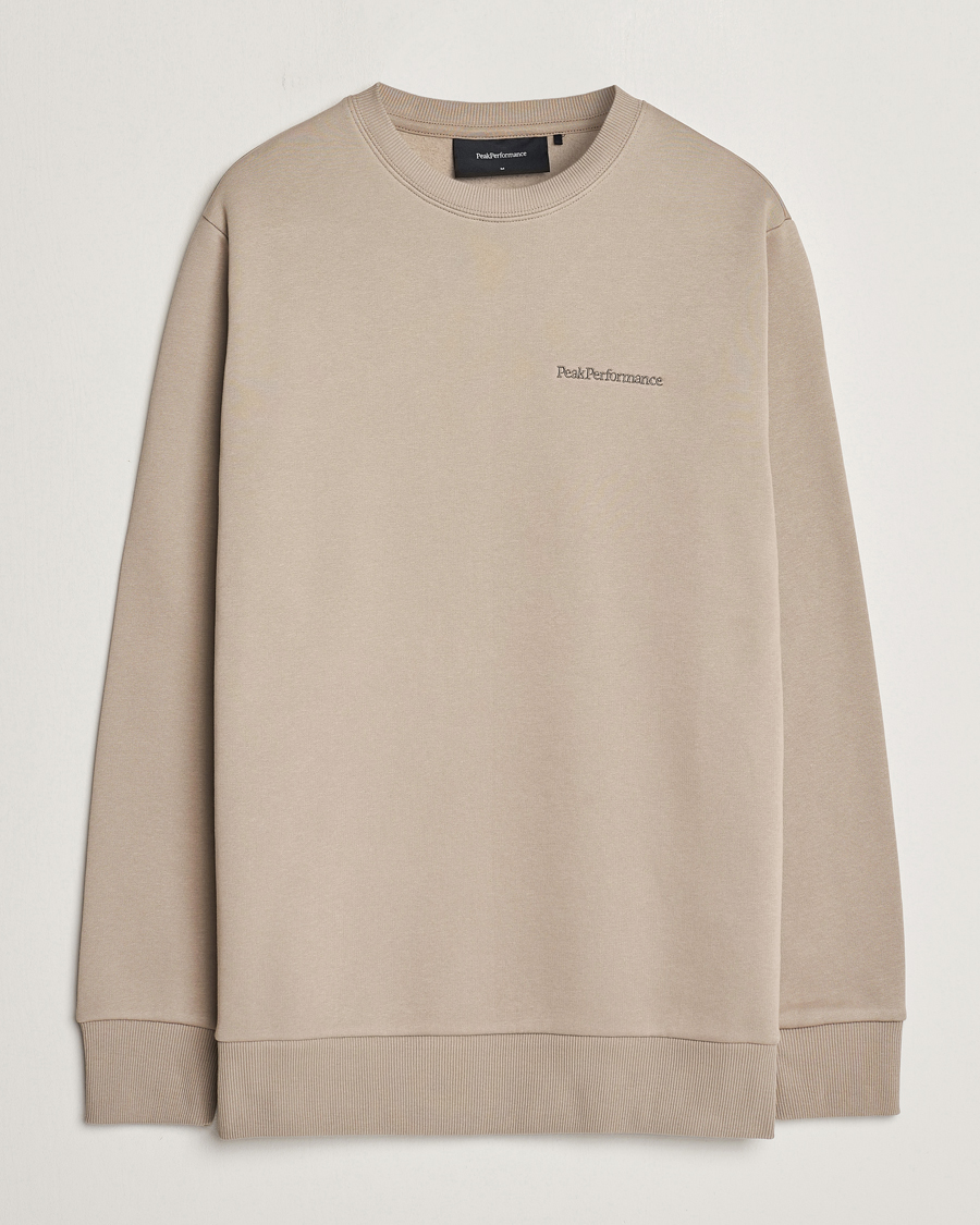 Heren | Truien | Peak Performance | Original Logo Crew Neck Sweatshirt Avid Beige