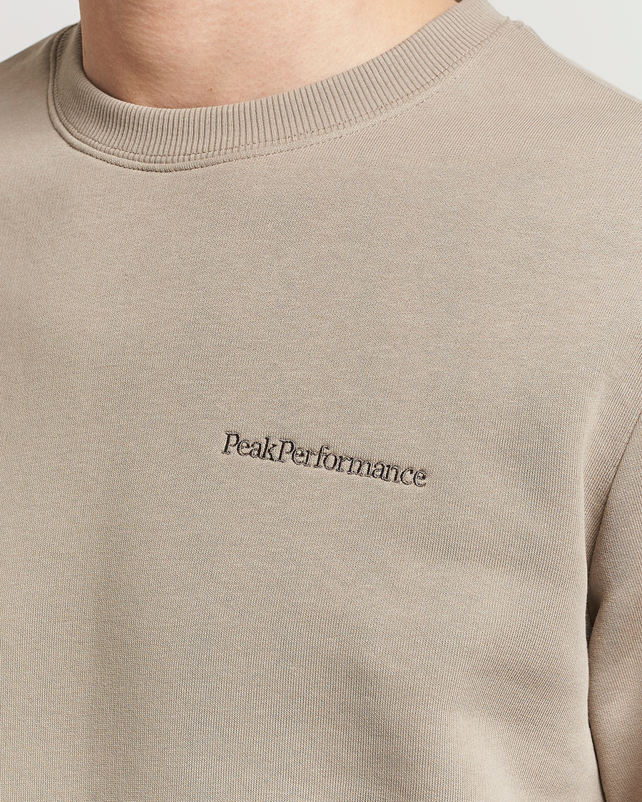 Heren | Truien | Peak Performance | Original Logo Crew Neck Sweatshirt Avid Beige