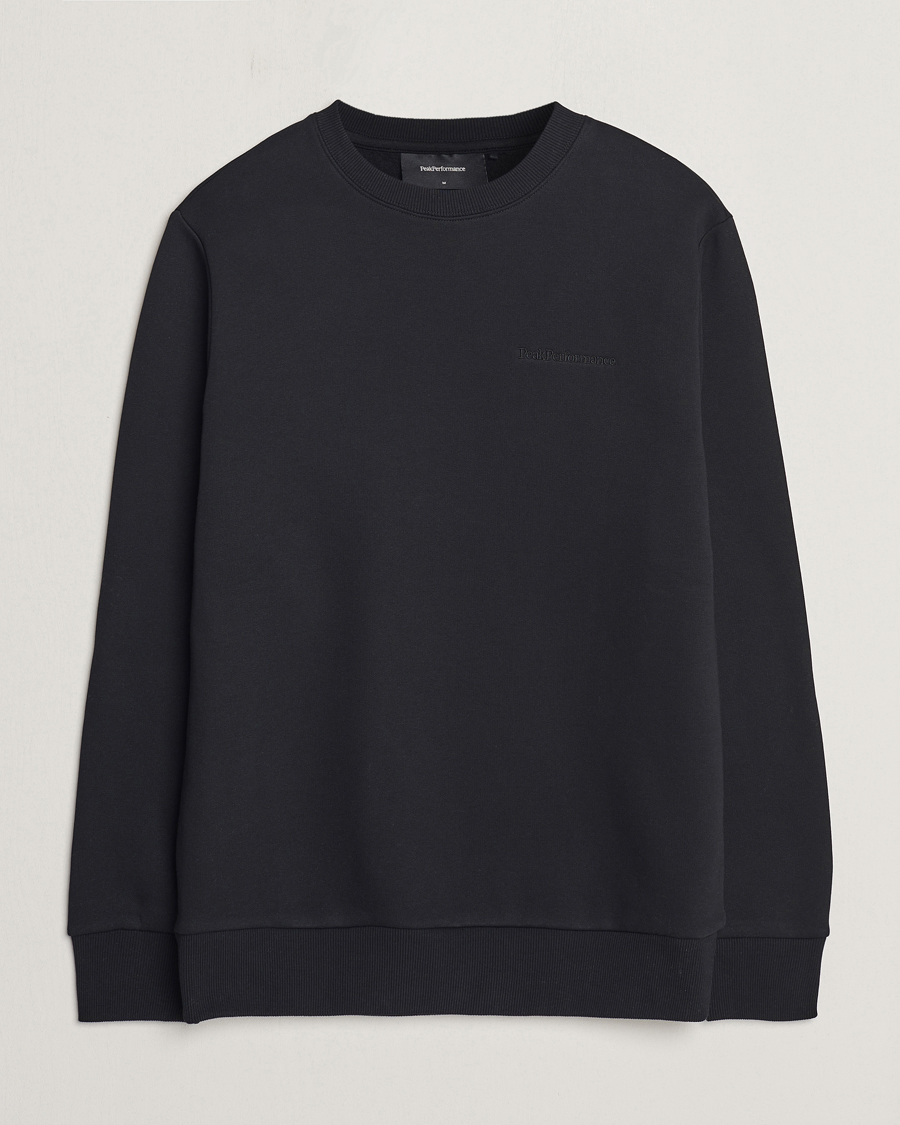Heren | Truien | Peak Performance | Original Crew Neck Sweatshirt Black
