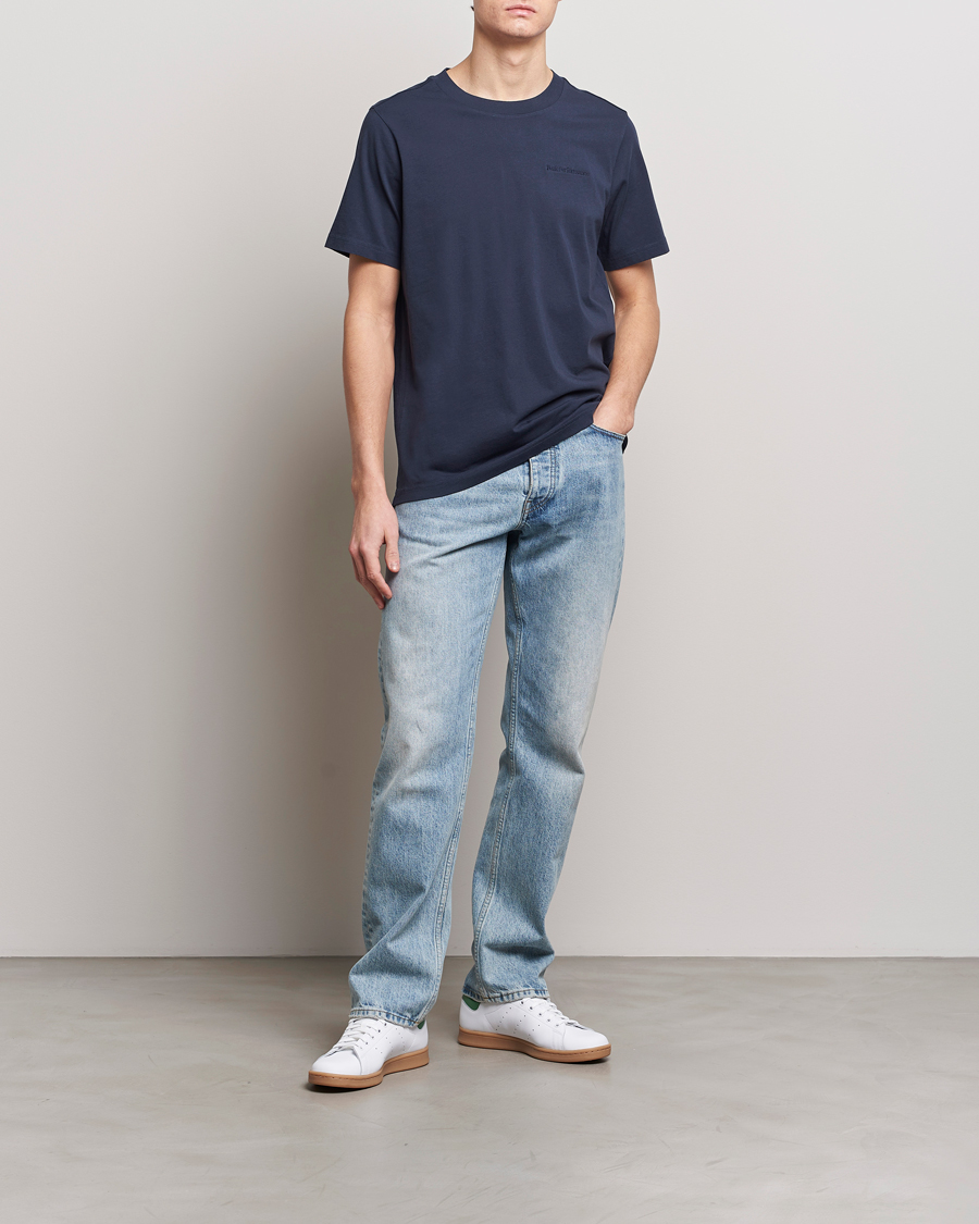 Heren | T-shirts | Peak Performance | Original Crew Neck T-Shirt Blue Shadow