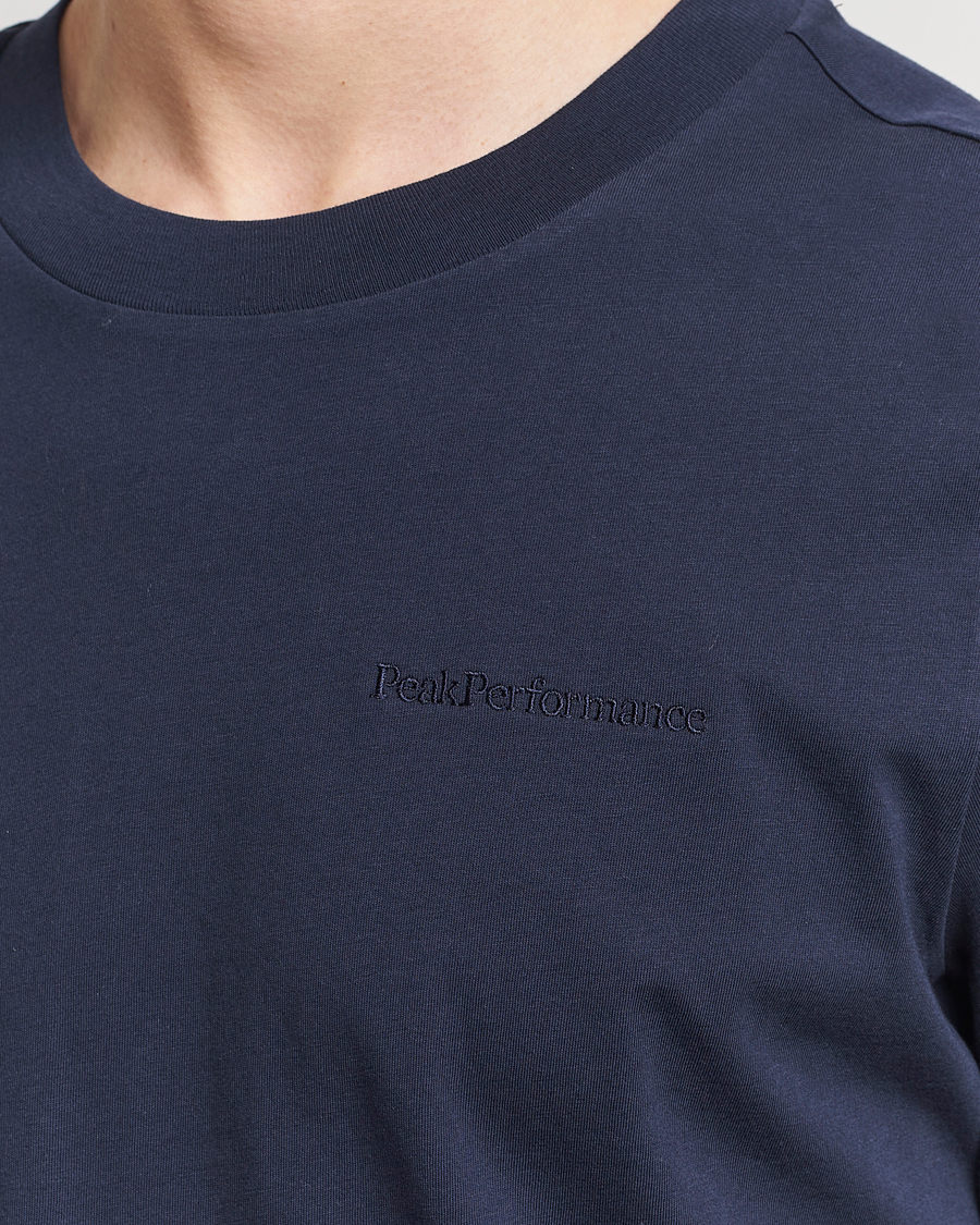 Heren | T-shirts | Peak Performance | Original Crew Neck T-Shirt Blue Shadow