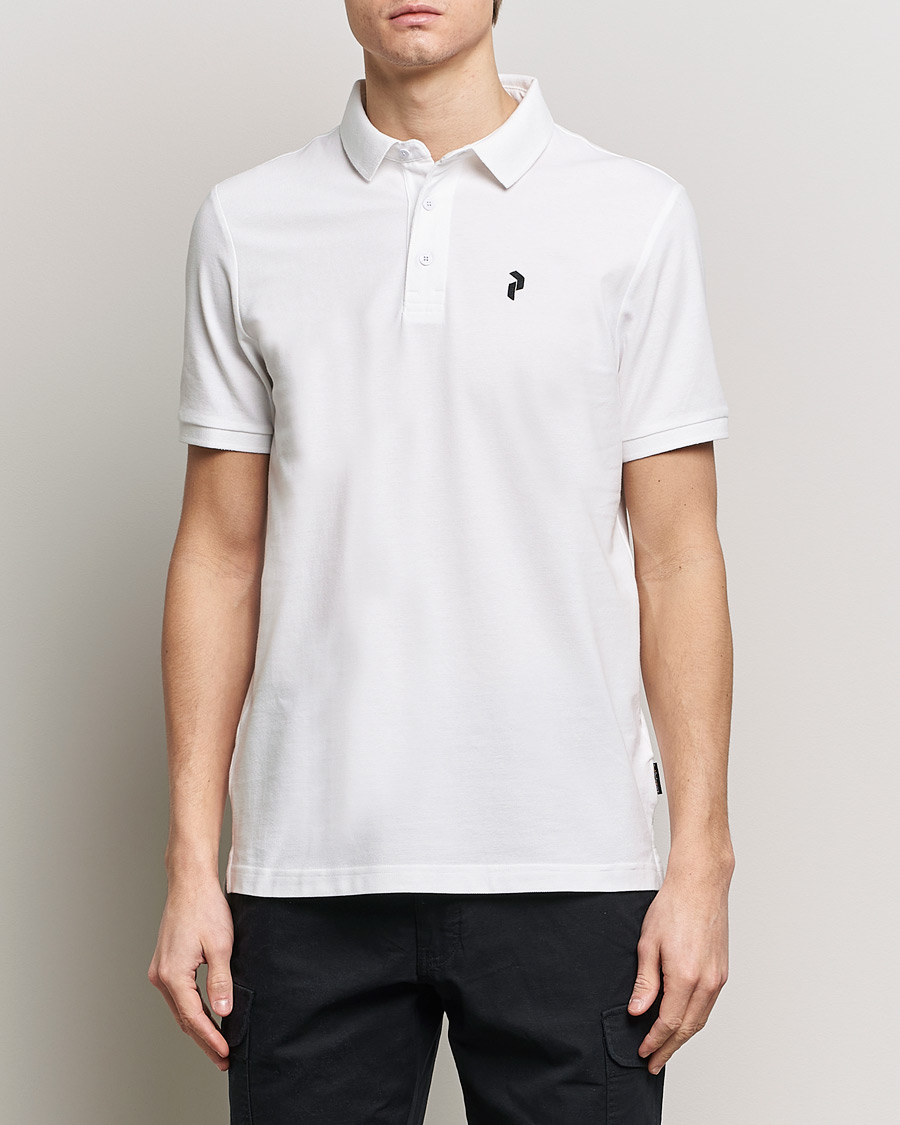 Heren | Poloshirts met korte mouwen | Peak Performance | Classic Cotton Polo White