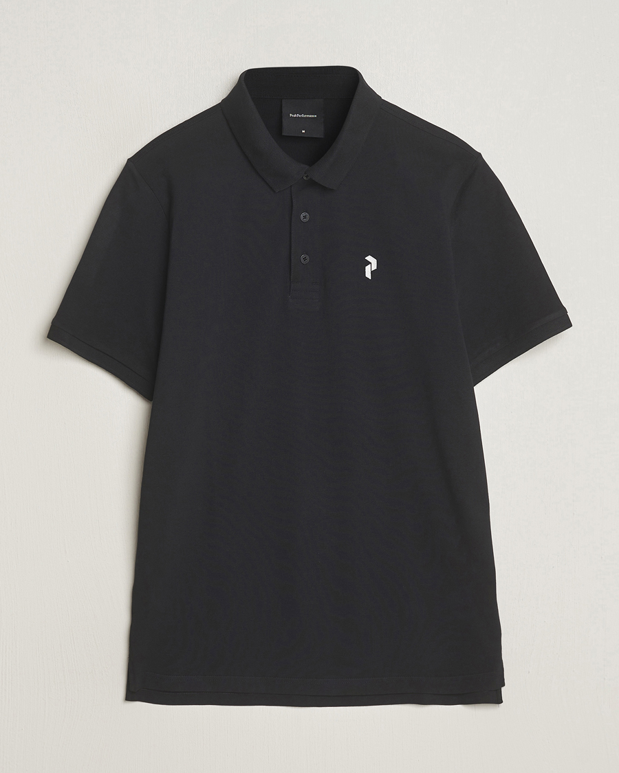 Heren | Polo's | Peak Performance | Classic Cotton Polo Black