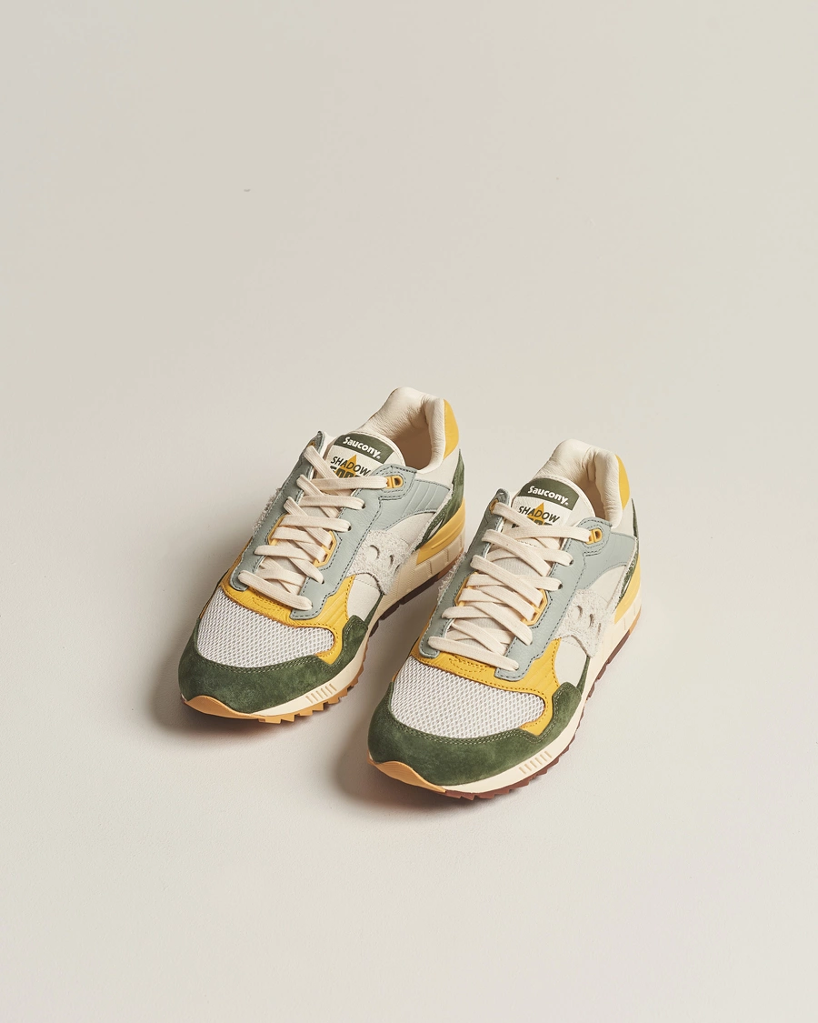 Heren | Suède schoenen | Saucony | Shadow 5000 Sneaker Yellow/Green/White