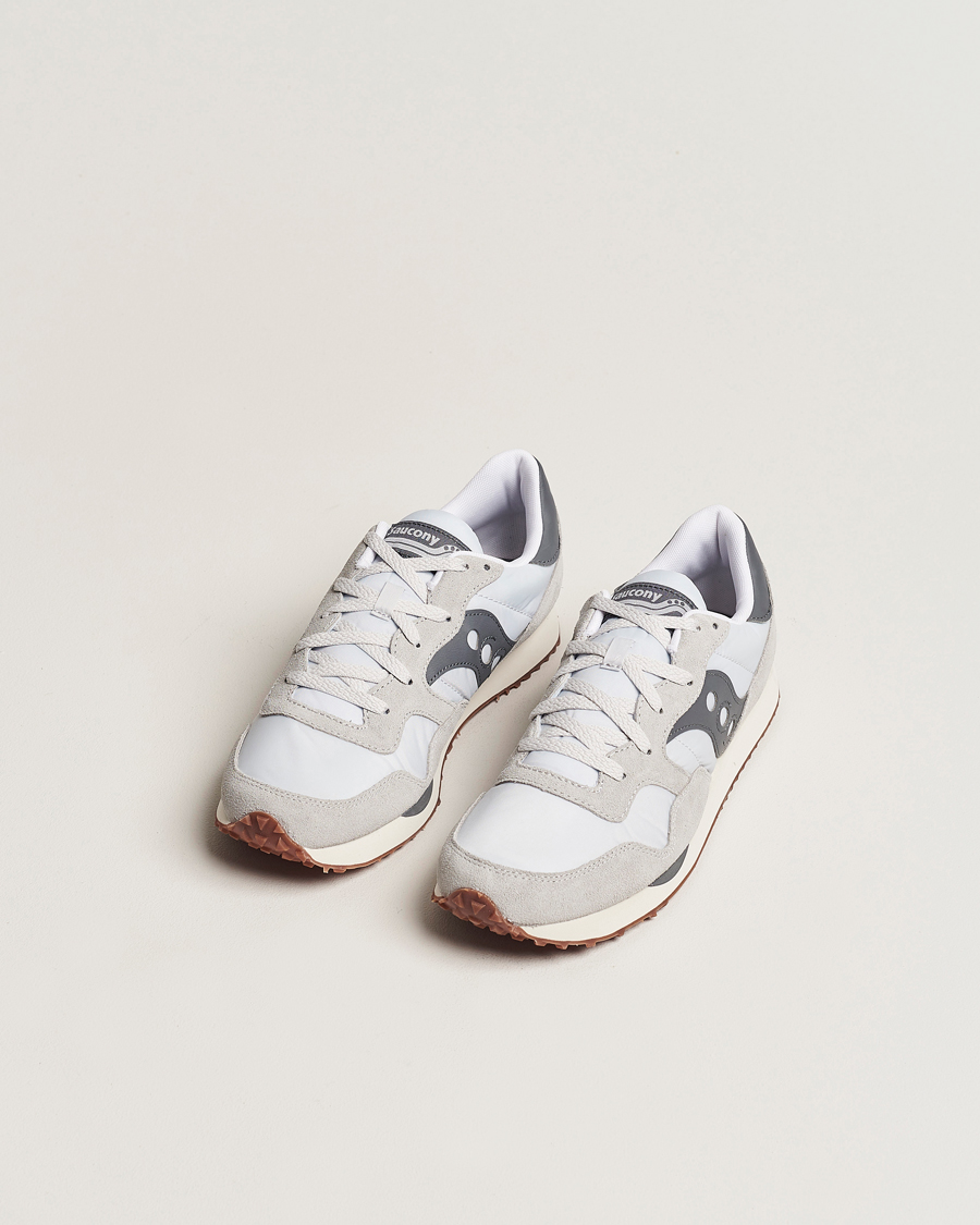 Heren | Suède schoenen | Saucony | DXN Trainer Sneaker Grey/Dark Grey