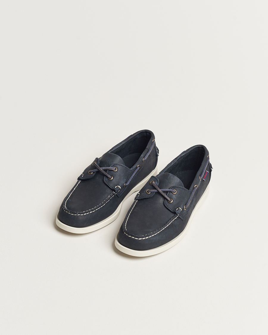 Men | Boat Shoes | Sebago | Dockside Nubuck Boat Shoe Blue Navy