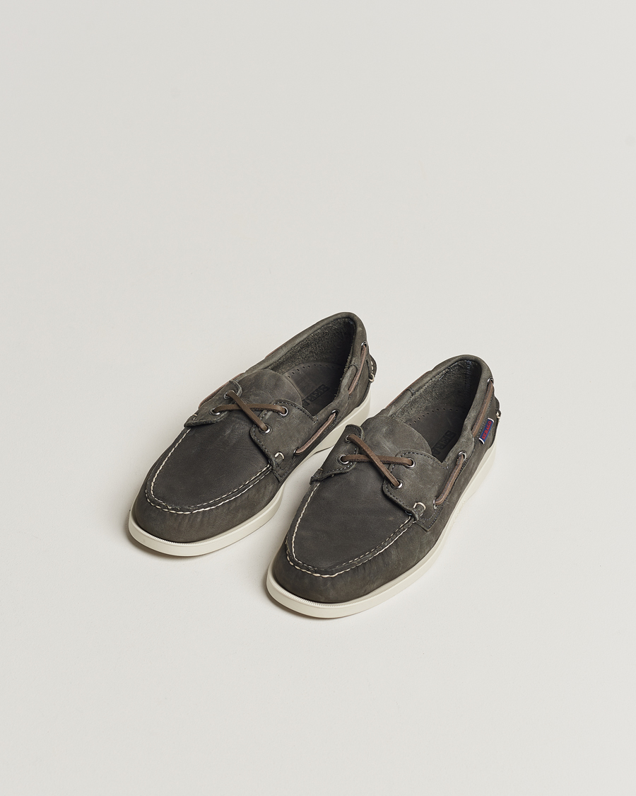 Heren | Schoenen | Sebago | Dockside Nubuck Boat Shoe Dark Grey