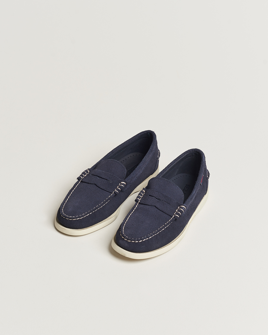 Heren | Schoenen | Sebago | Dan Suede Loafer Blue Universe