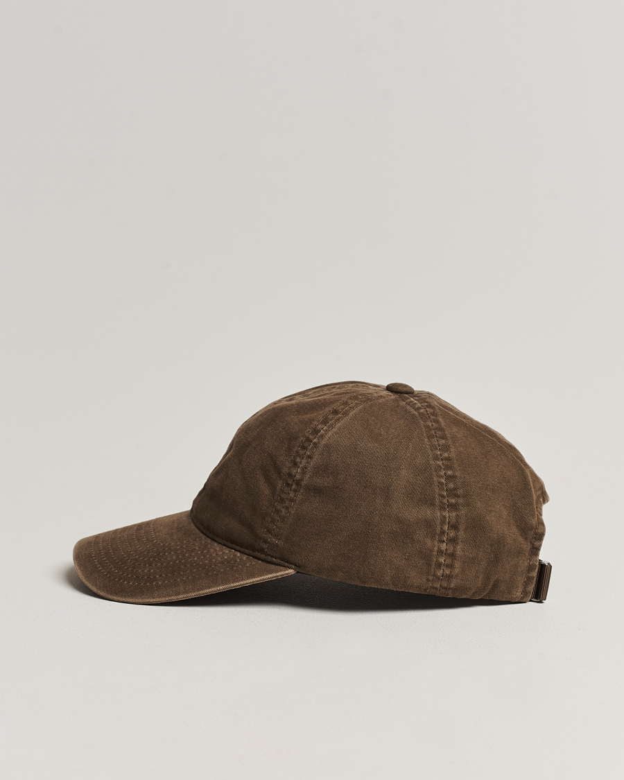 Heren |  | Varsity Headwear | Washed Cotton Baseball Cap Dark Beige