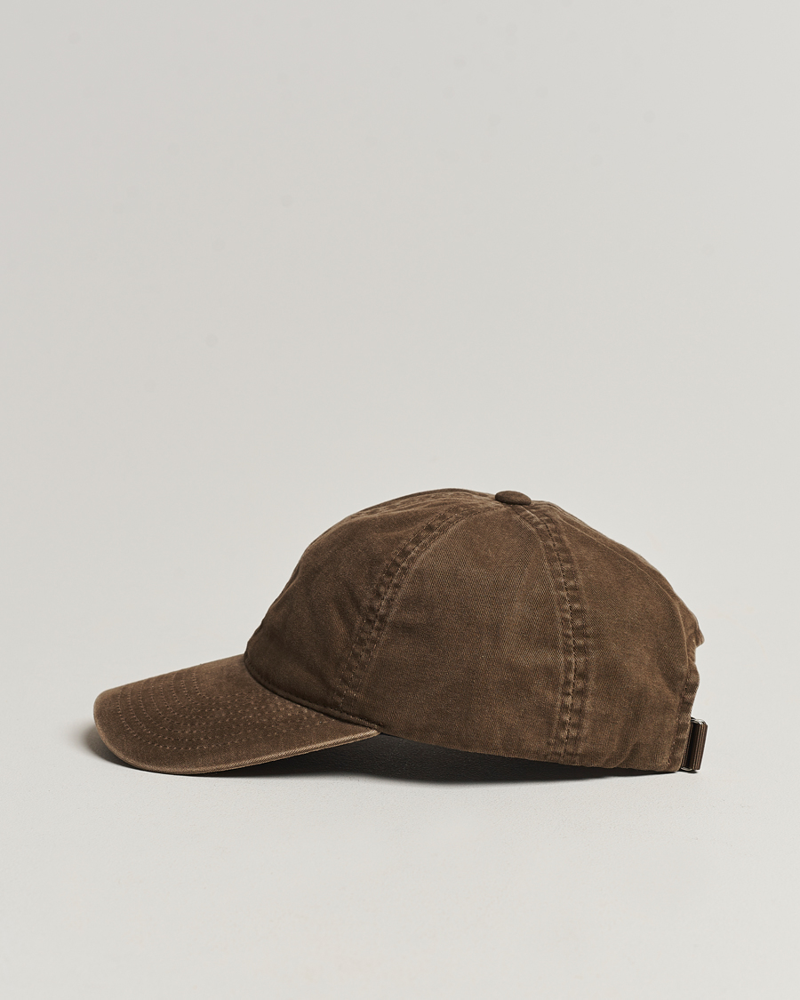 Heren | Hoeden en petten | Varsity Headwear | Washed Cotton Baseball Cap Dark Beige