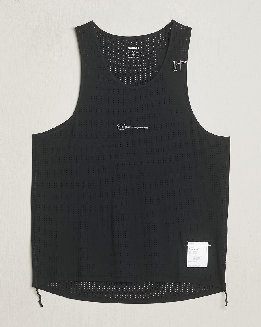 Heren | T-shirts | Satisfy | Space-O Singlet Black