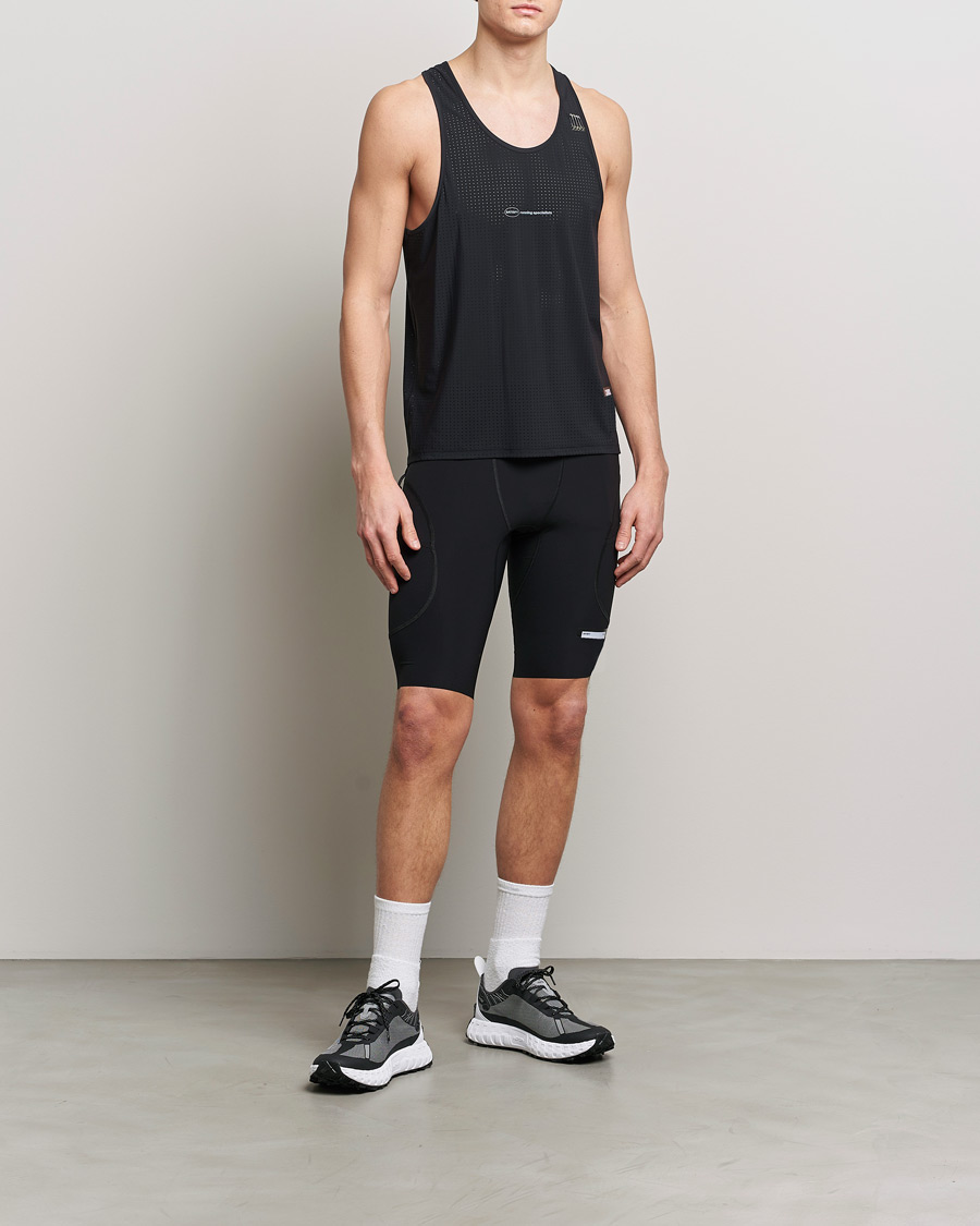 Heren | T-shirts | Satisfy | Space-O Singlet Black