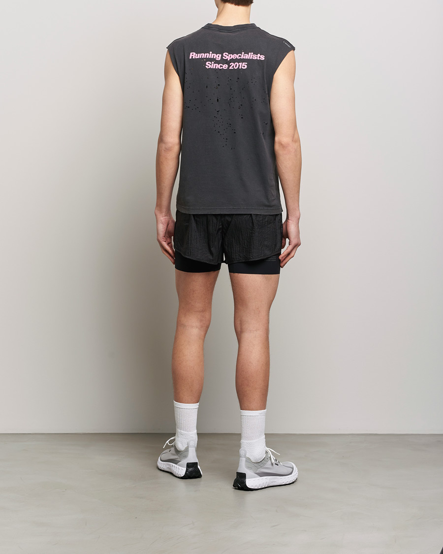 Heren | T-shirts | Satisfy | MothTech Muscle Tee Aged Black
