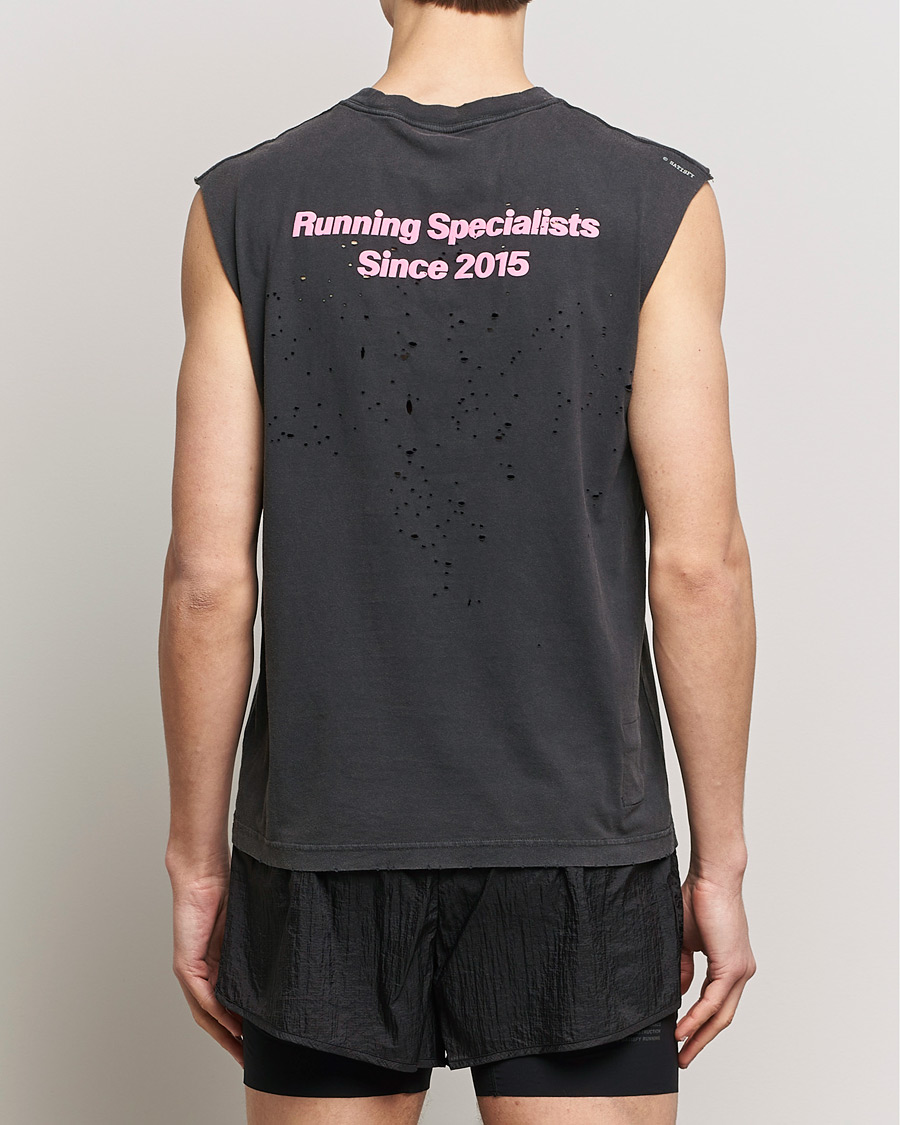 Heren | T-shirts | Satisfy | MothTech Muscle Tee Aged Black