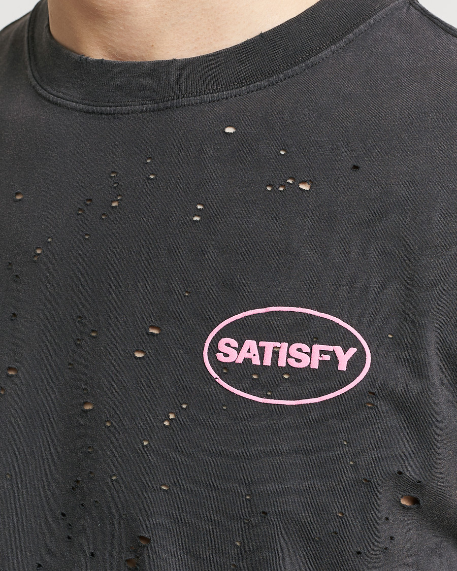 Heren | T-shirts | Satisfy | MothTech Muscle Tee Aged Black