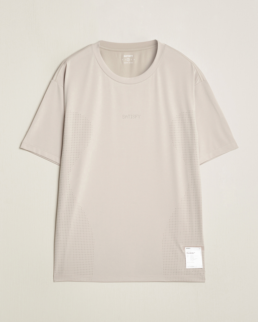 Heren | T-shirts | Satisfy | AuraLite Air T-Shirt Mineral Dolomite