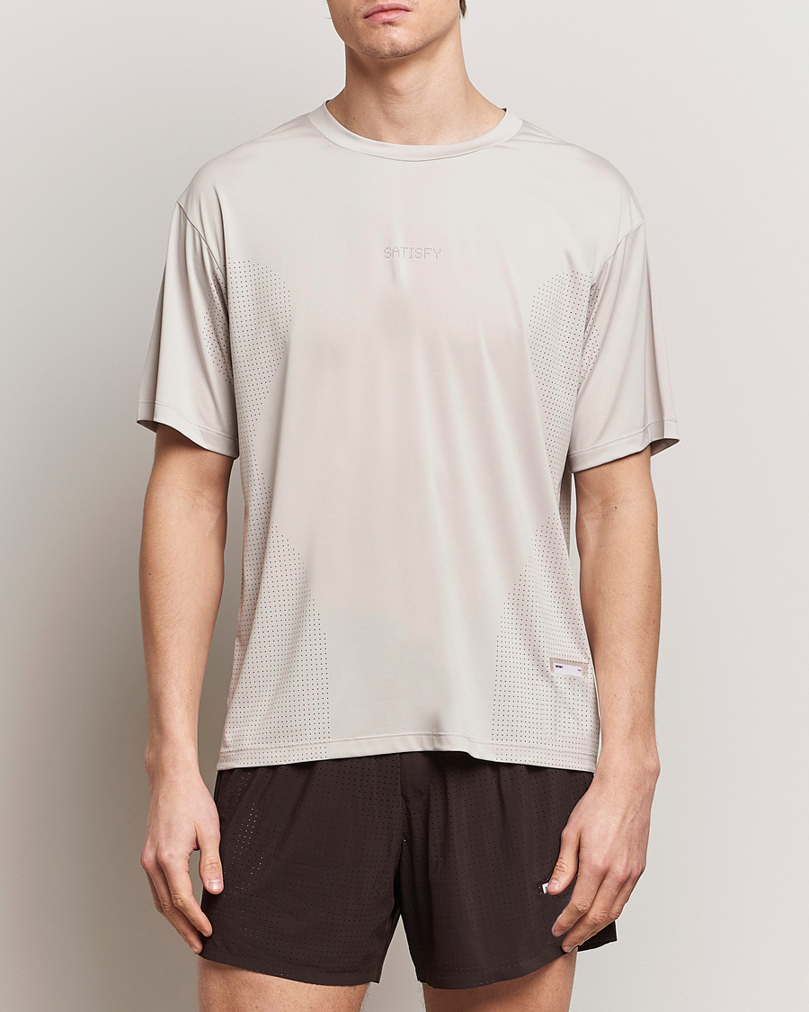 Heren | T-shirts met korte mouwen | Satisfy | AuraLite Air T-Shirt Mineral Dolomite
