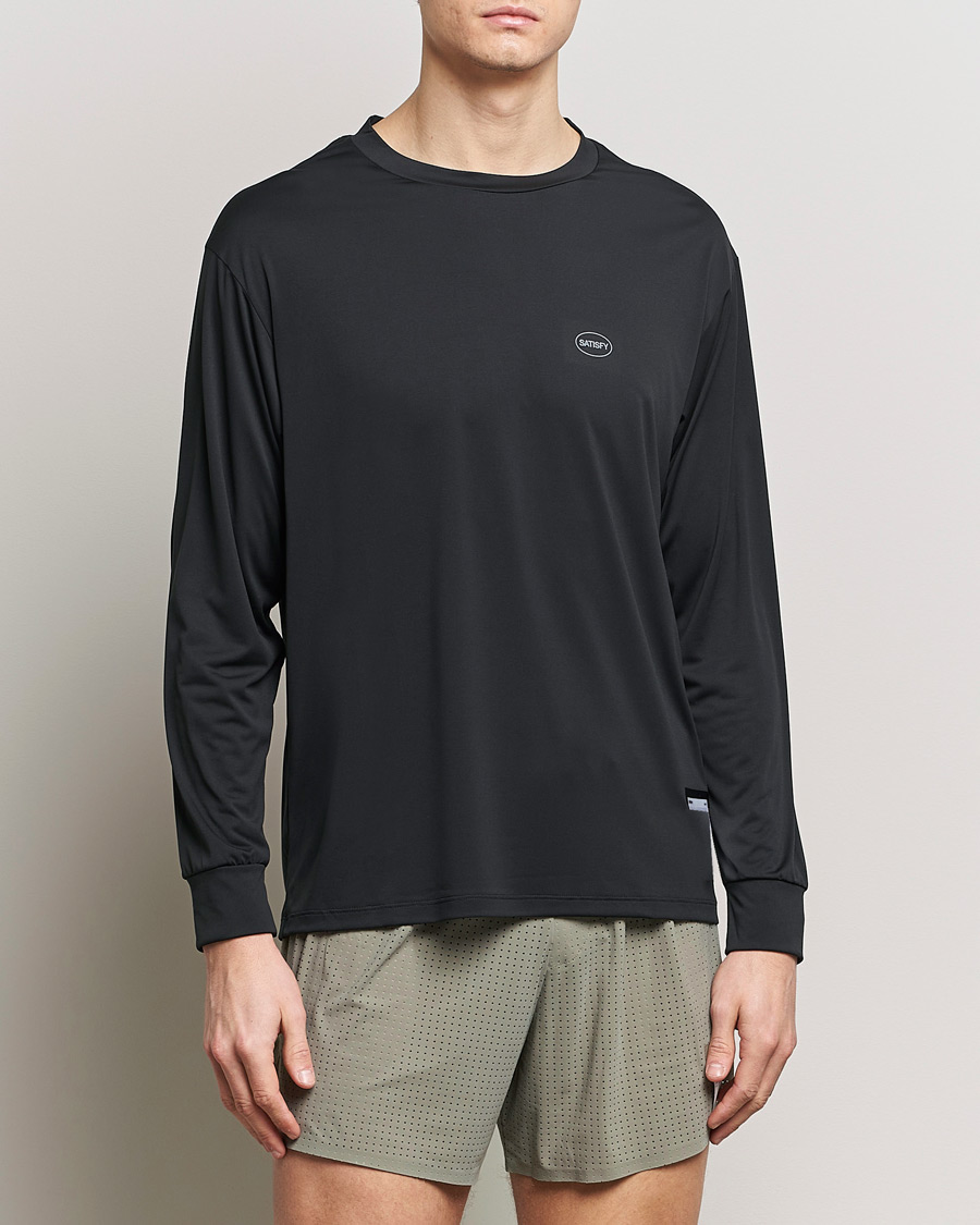 Heren |  | Satisfy | AuraLite Long Sleeve T-Shirt Black