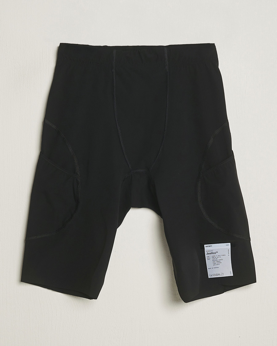 Heren | Korte broek | Satisfy | Justice Cargo 9 Inch Half Tights Black