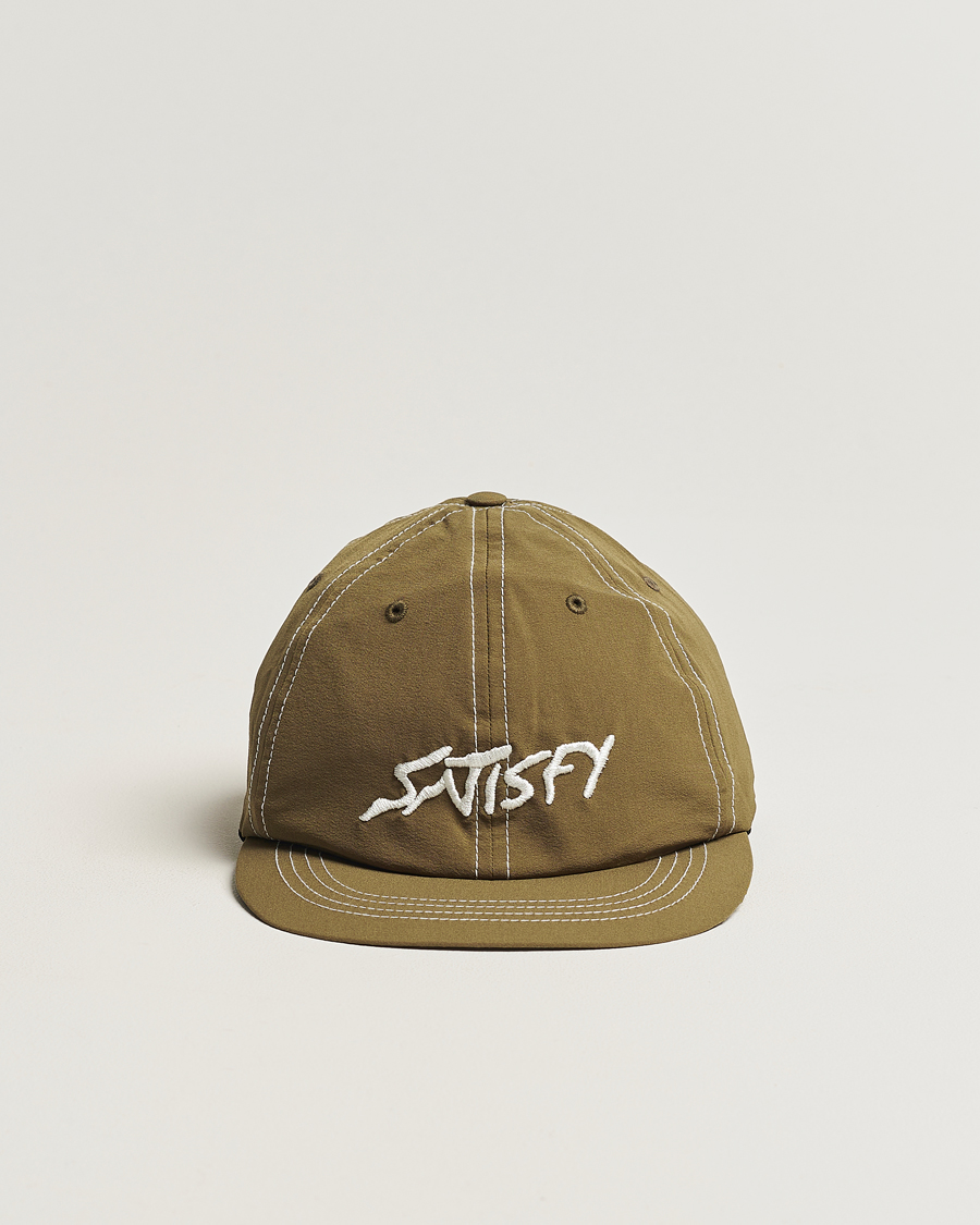 Heren | Satisfy PeaceShell Running Cap Oil Green | Satisfy | PeaceShell Running Cap Oil Green