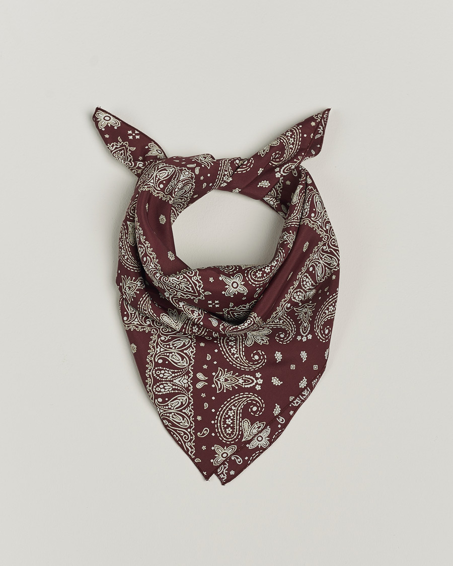 Heren | Satisfy Japanese Rayon Bandana Mahogany | Satisfy | Japanese Rayon Bandana Mahogany