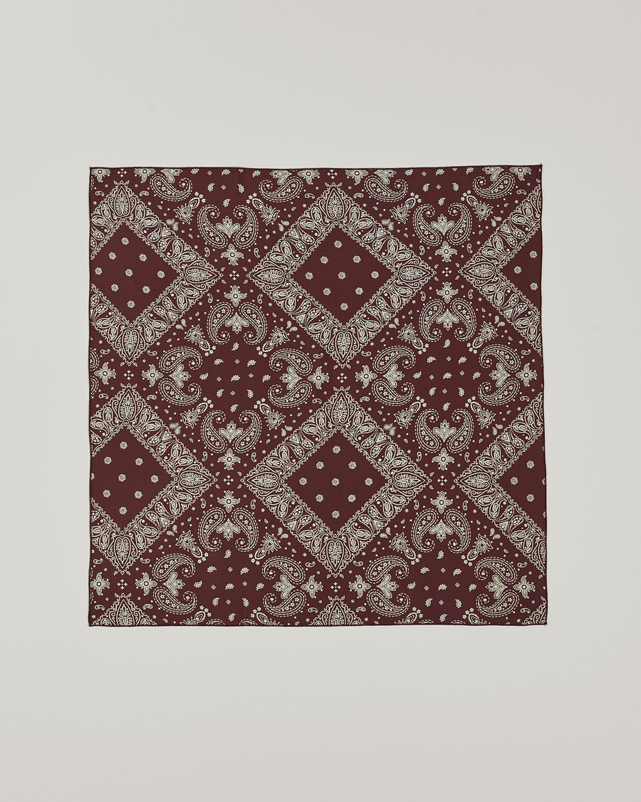 Heren | Satisfy Japanese Rayon Bandana Mahogany | Satisfy | Japanese Rayon Bandana Mahogany