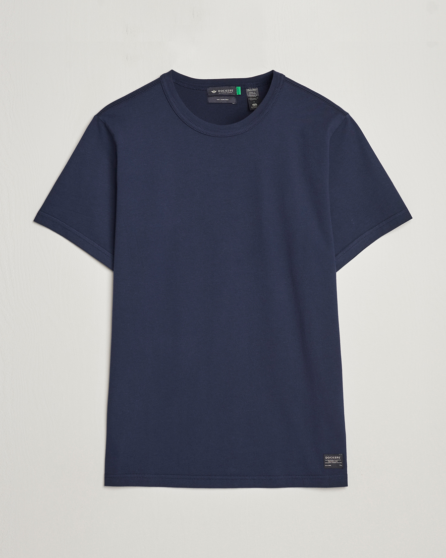 Heren | T-shirts | Dockers | Original Cotton T-Shirt Navy