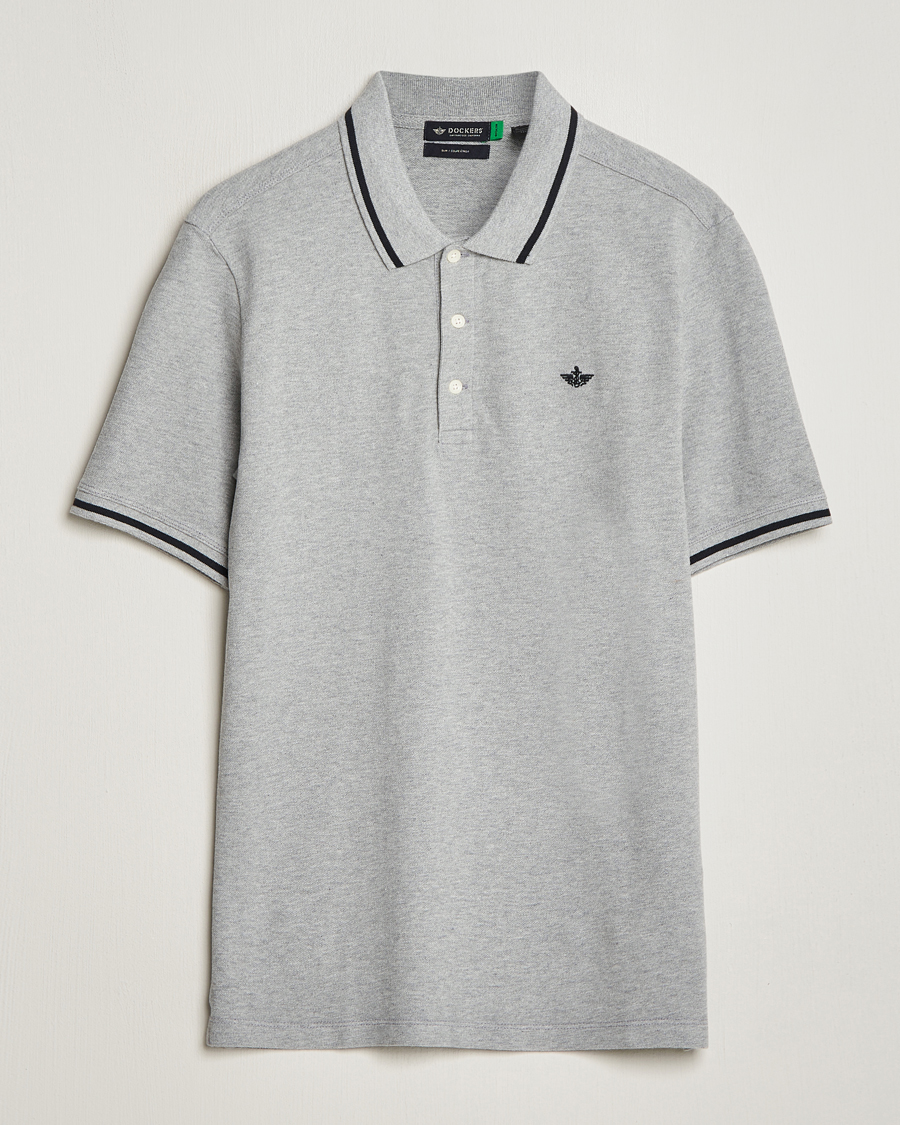 Heren | Polo's | Dockers | Original Cotton Polo Mid Grey Heather