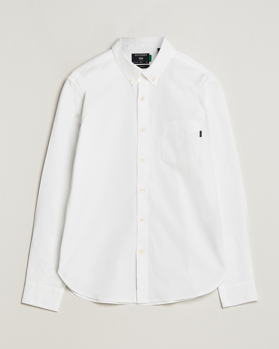 Heren | Overhemden | Dockers | Cotton Stretch Oxford Shirt Paper White