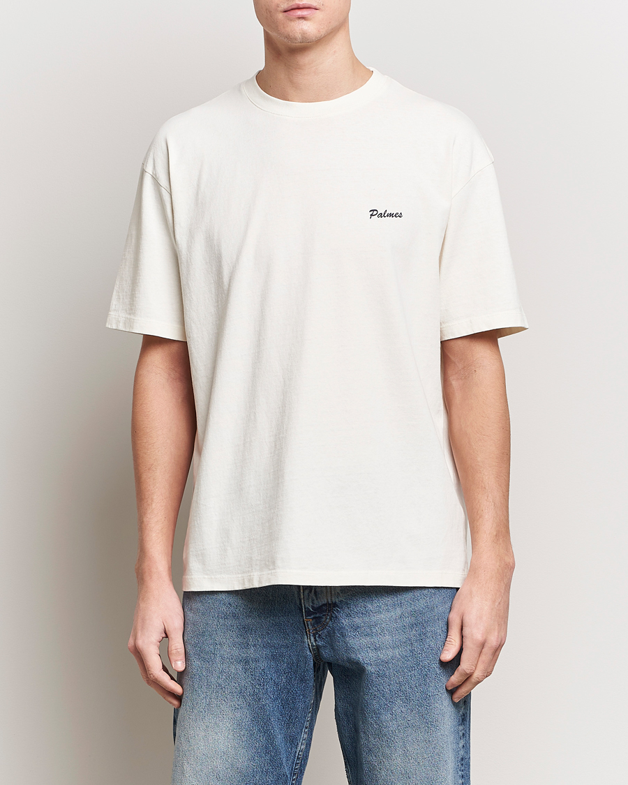 Heren | T-shirts | Palmes | Dyed T-Shirt Broken White