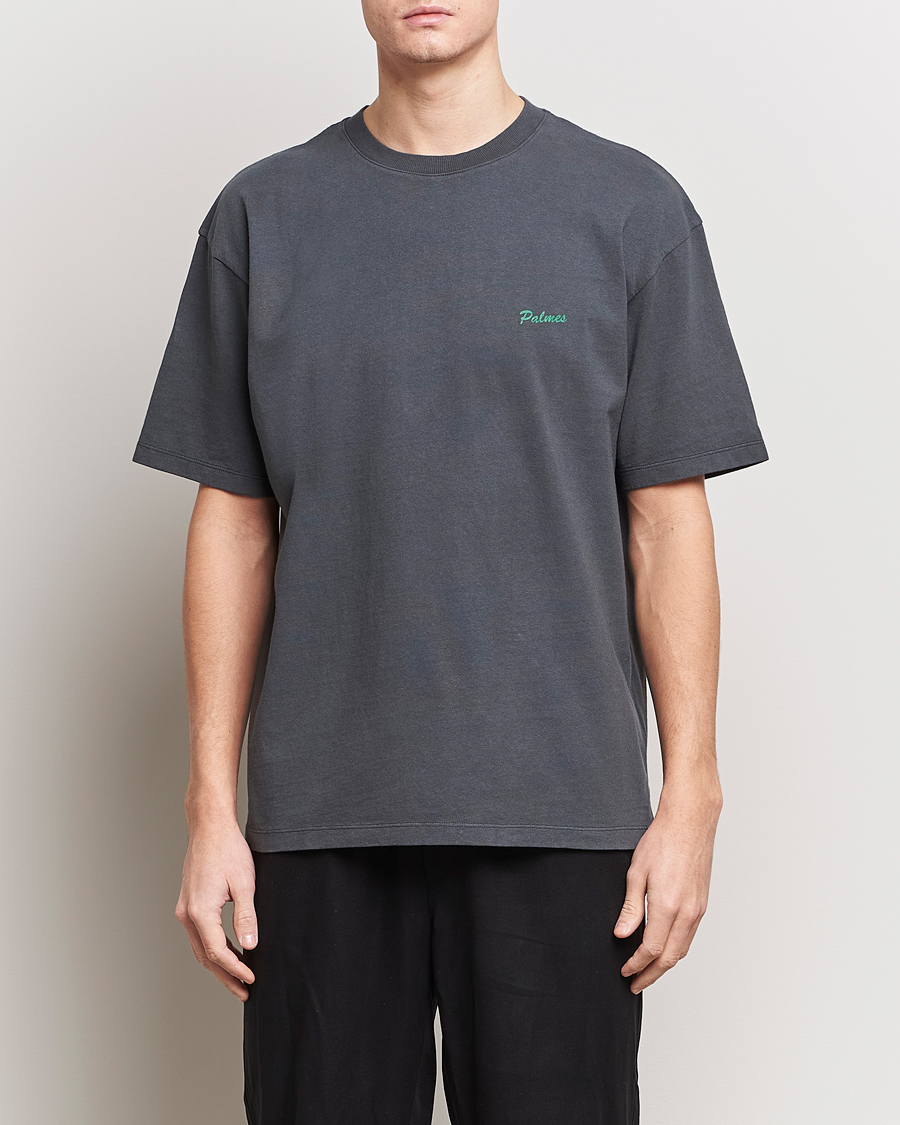 Heren | T-shirts | Palmes | Dyed T-Shirt Washed Grey