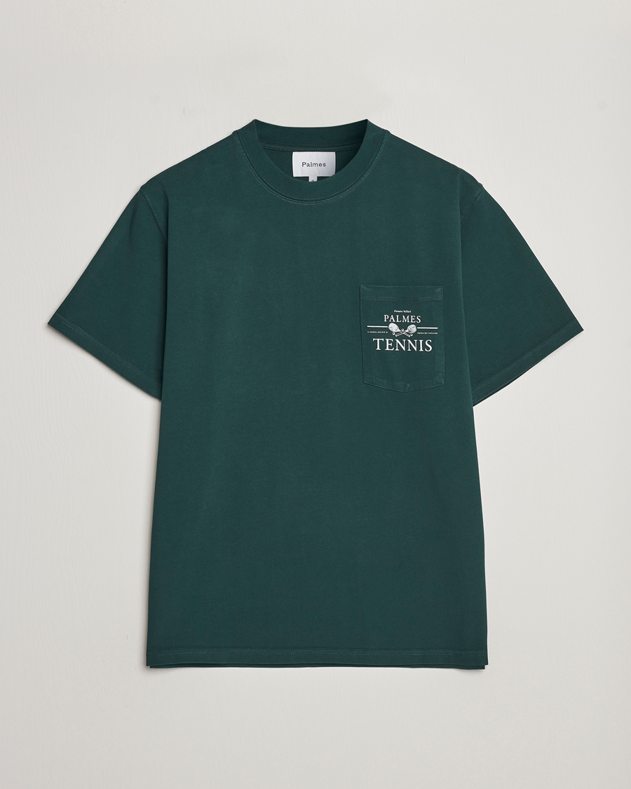 Heren | T-shirts | Palmes | Vichi Pocket T-Shirt Dark Green