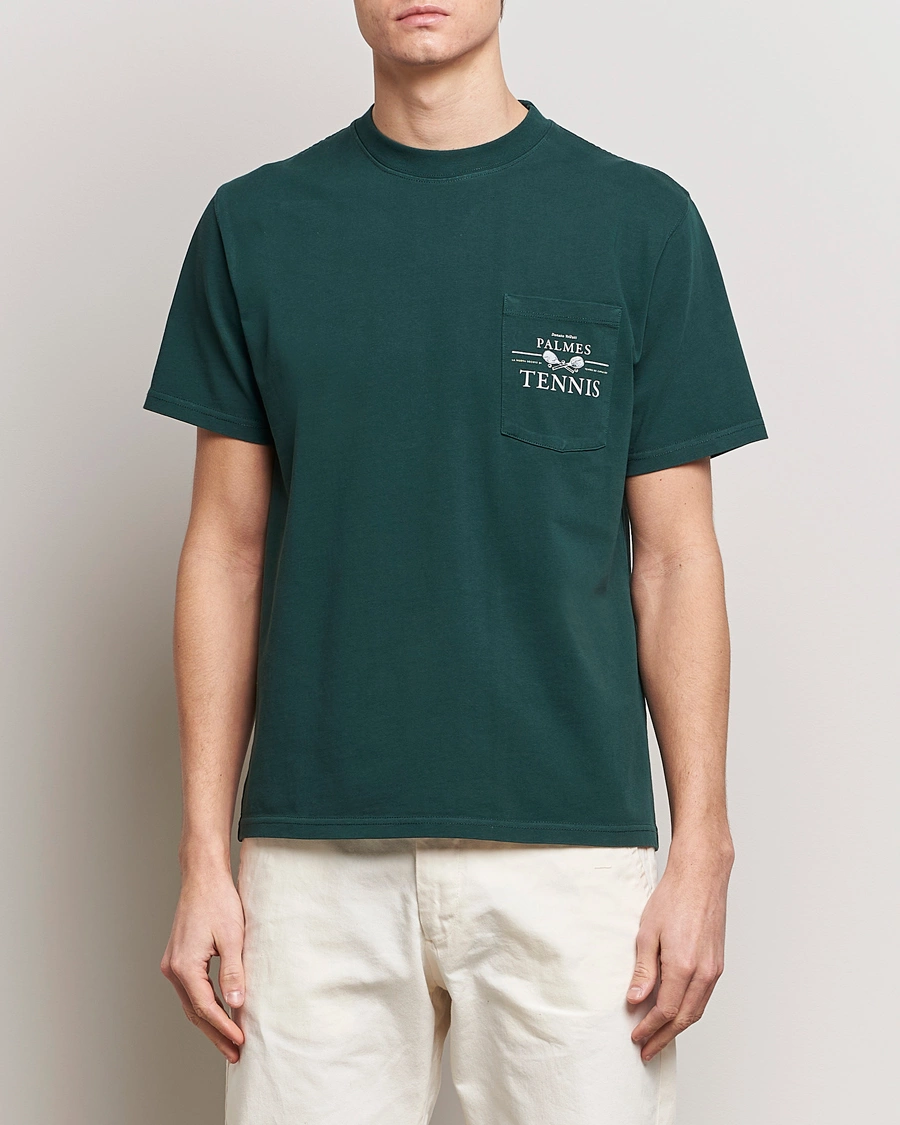 Heren | T-shirts | Palmes | Vichi Pocket T-Shirt Dark Green