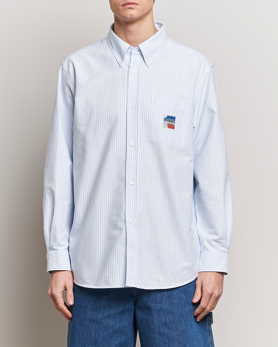 Heren | Kleding | Palmes | Deuce Oxford Shirt Light Blue Stripe