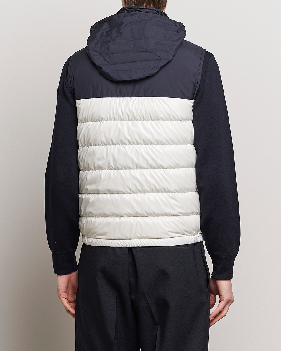 Heren | Jassen | Moncler | Cerces Down Vest Off White/Navy