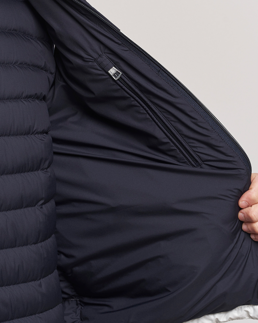 Heren | Jassen | Moncler | Cerces Down Vest Off White/Navy