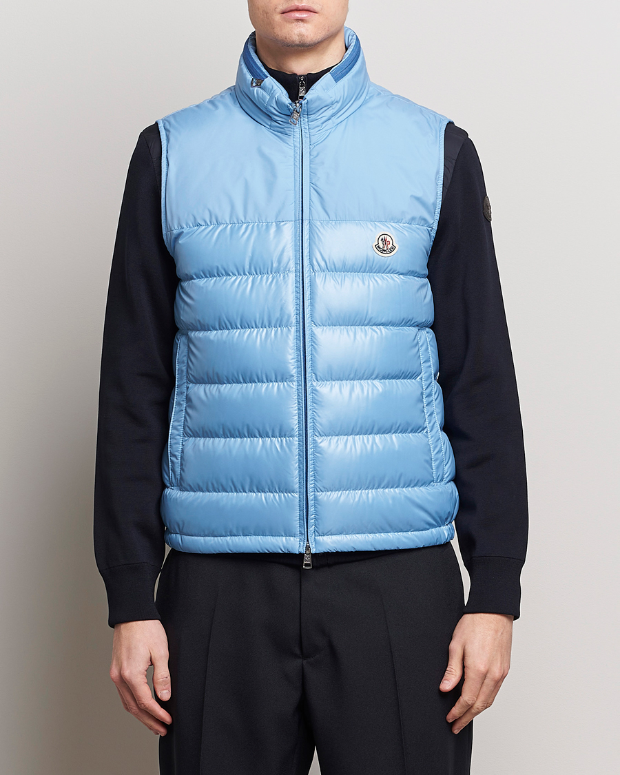 Heren | Jassen | Moncler | Cerces Down Vest Light Blue