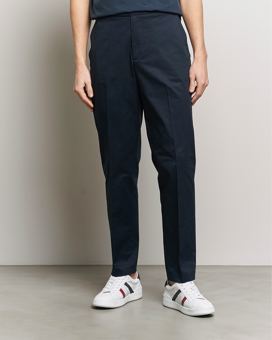Heren | Chino's | Moncler | Contrast Banded Trousers Navy