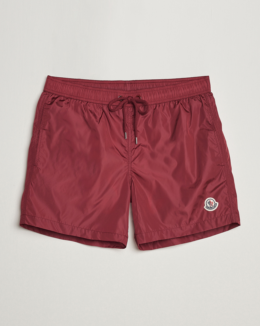 Heren | Zwembroek | Moncler | Nylon Swim Shorts Burgundy