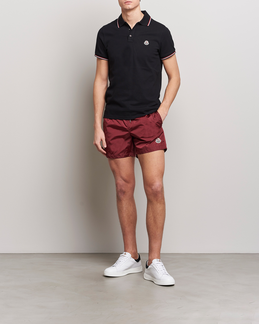 Heren | Zwembroek | Moncler | Nylon Swim Shorts Burgundy