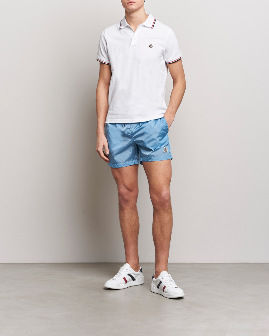 Heren | Zwembroek | Moncler | Nylon Swim Shorts Light Blue