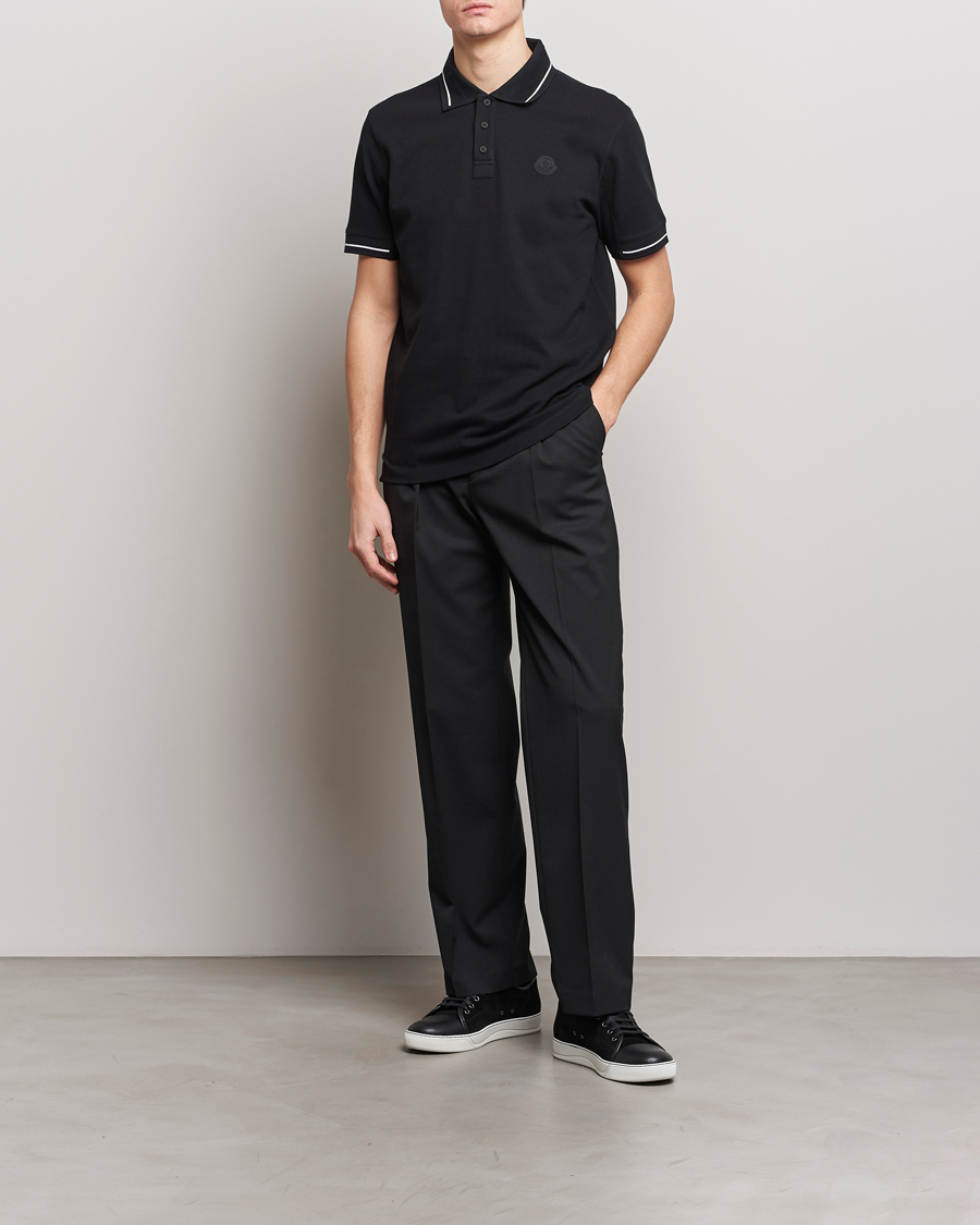 Heren | Polo's | Moncler | Tonal Logo Polo Black