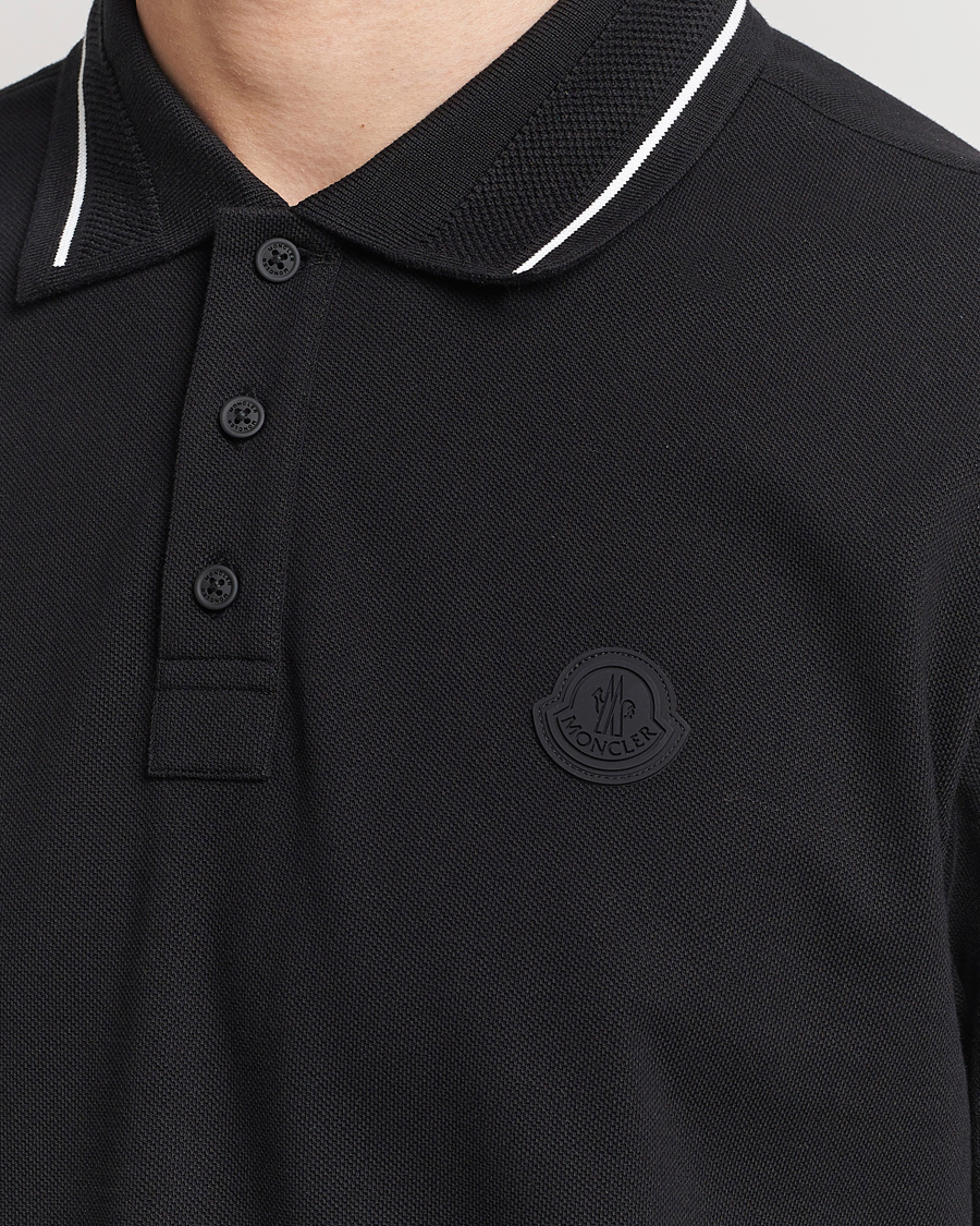 Heren | Polo's | Moncler | Tonal Logo Polo Black