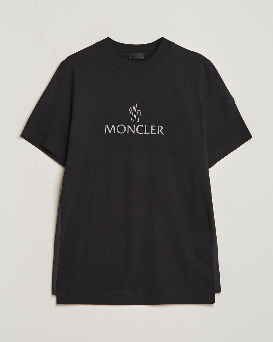 Heren | T-shirts | Moncler | Reflective Logo T-Shirt Black