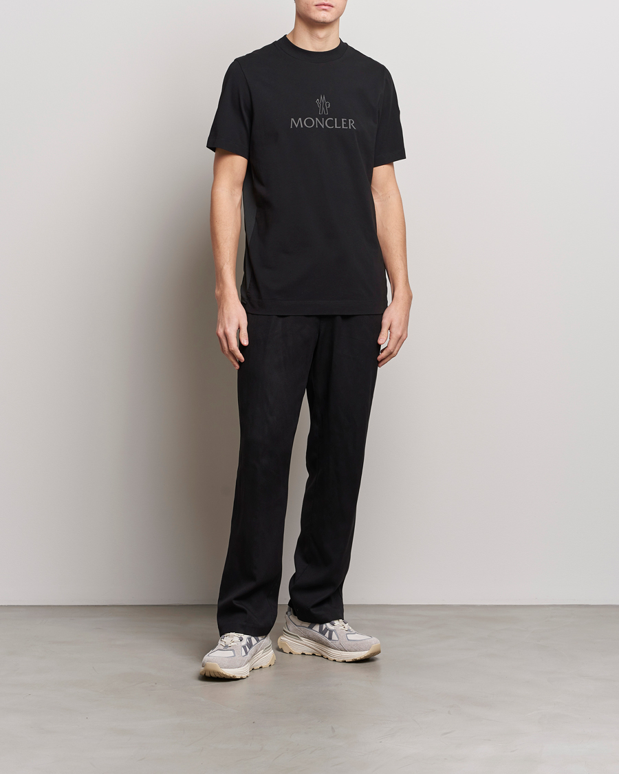 Heren | T-shirts | Moncler | Reflective Logo T-Shirt Black