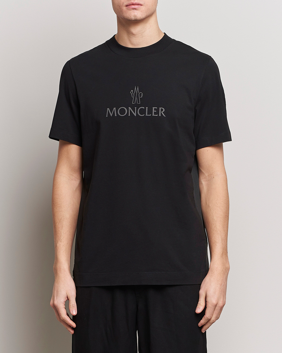 Heren | T-shirts met korte mouwen | Moncler | Reflective Logo T-Shirt Black
