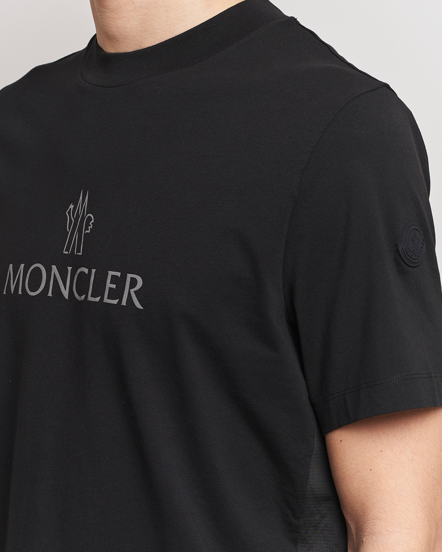 Heren | T-shirts | Moncler | Reflective Logo T-Shirt Black