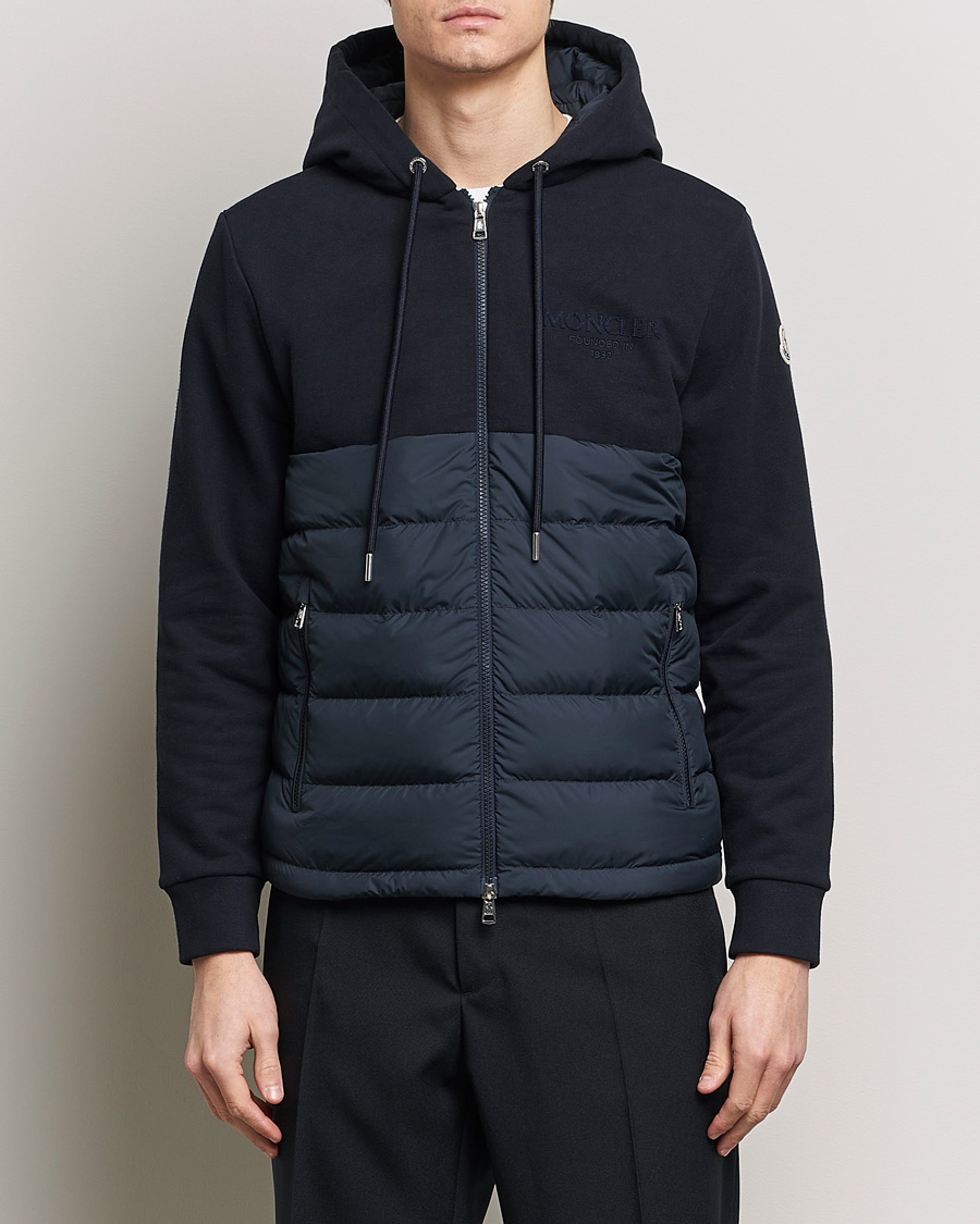 Heren | Hedendaagse jassen | Moncler | Down Panel Cardigan Jacket Navy